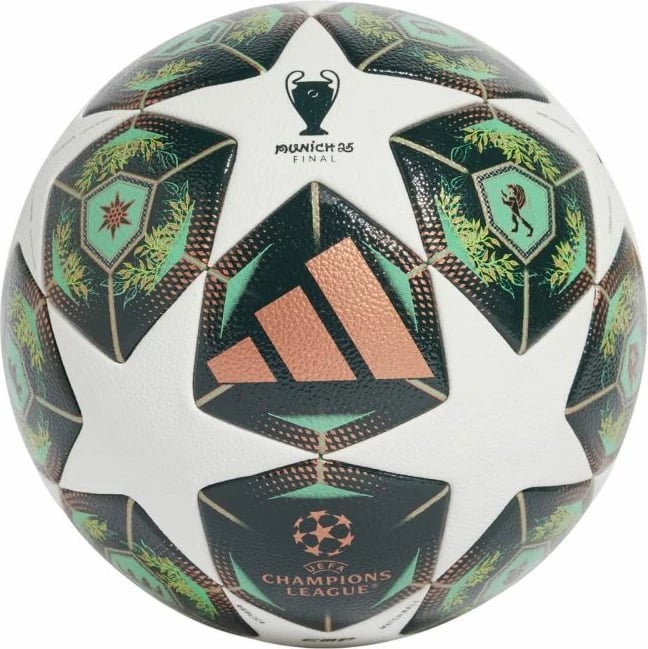 Top futbolli adidas, bardhë dhe gjelbër