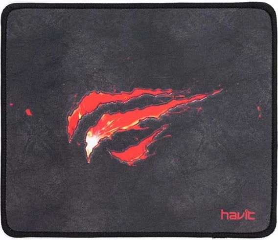 Mauspad Havit GAMENOTE MP837, 250x210mm, i zi me të kuqe