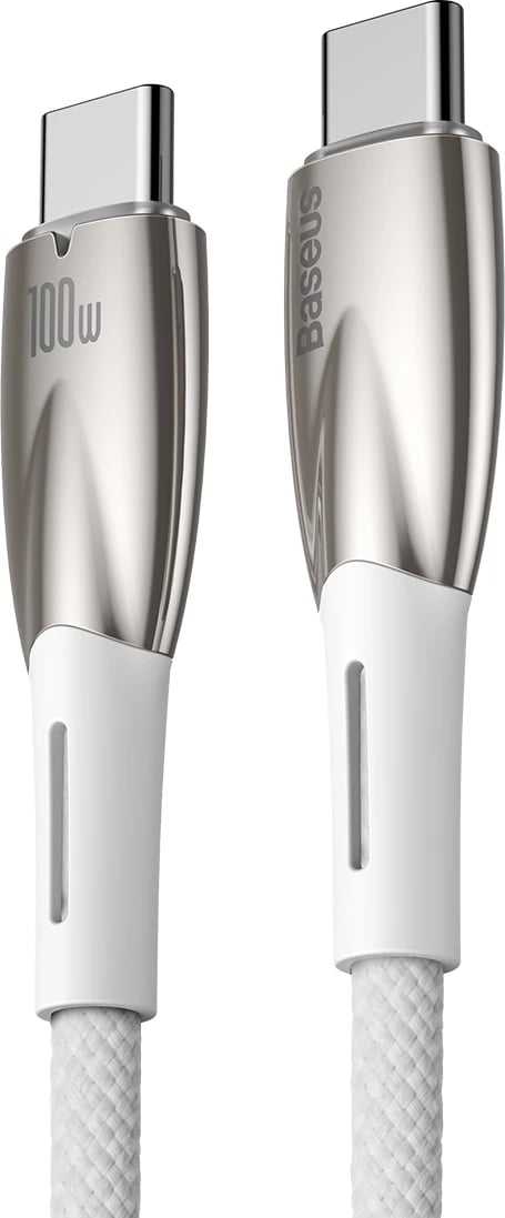 Kabllo USB-C Baseus CADH000802, 2m, 100W, 5A, e bardhë