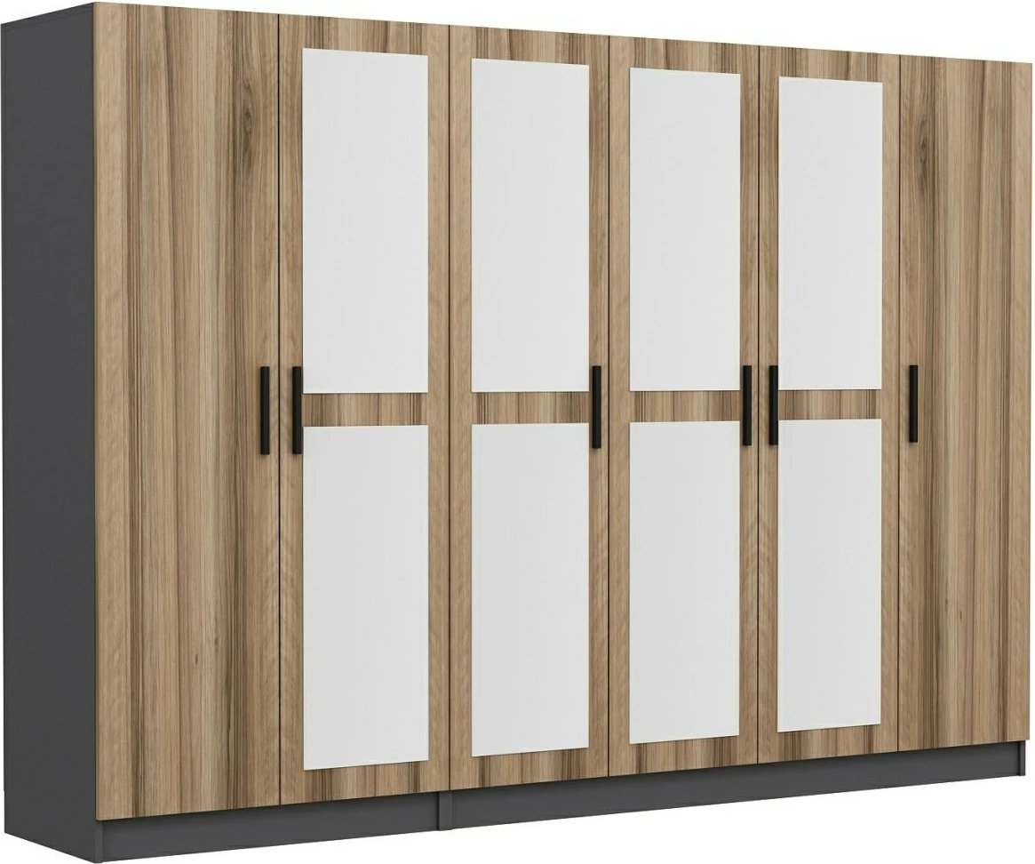 Dollap garderobe, ngjyrë dore, Skye Decor, 270x190x52 cm