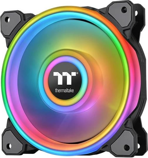 Ventilator kasë Thermaltake Riing Quad 12 RGB TT Premium Edition 120mm, i zi