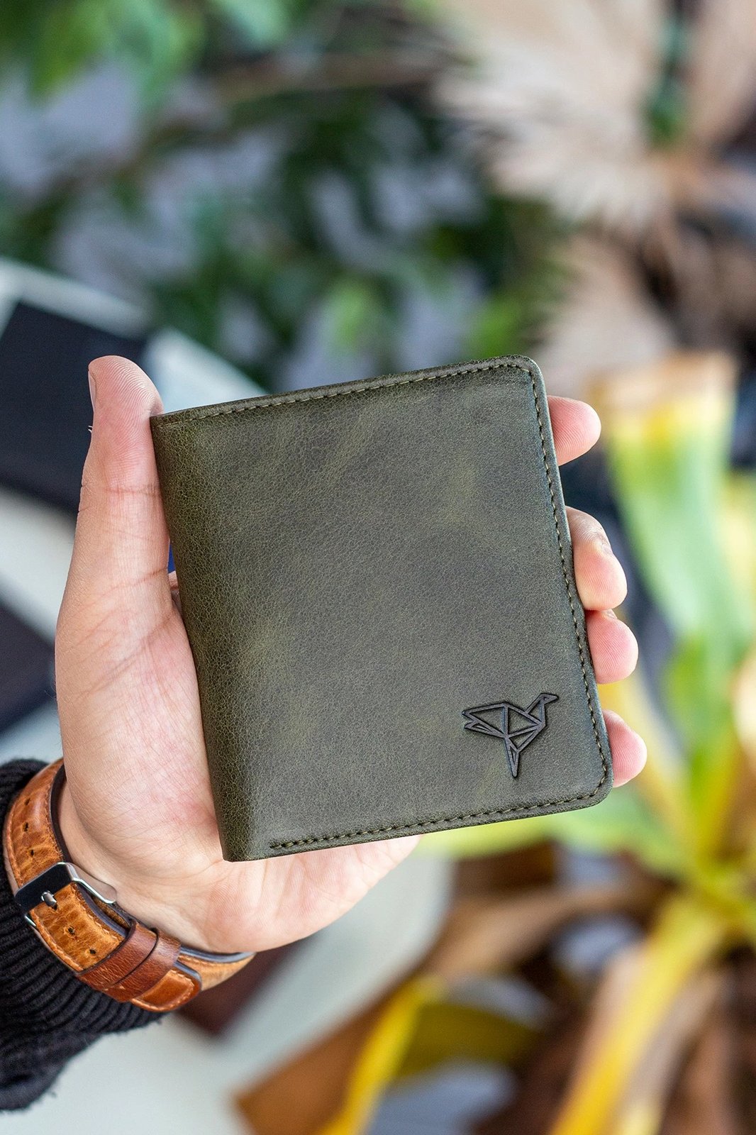 Portofol për burra Zoozie Bags, Dallas, ngjyrë e gjelbër e çmendur