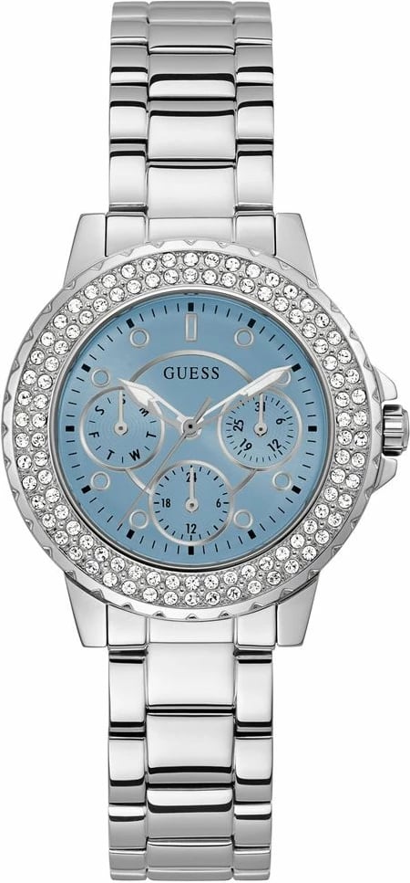 Orë Guess për femra, e argjendtë