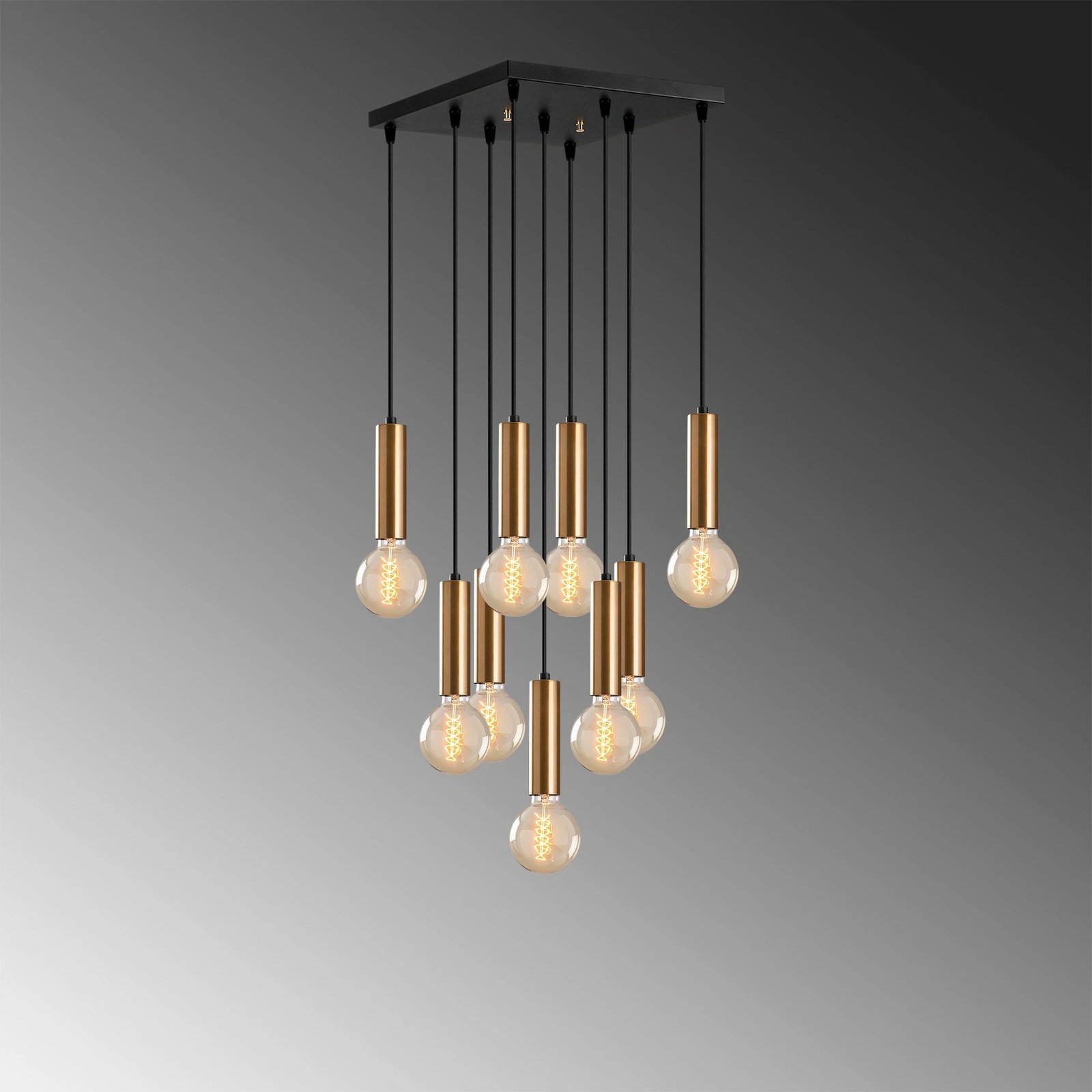 Kandil Opviq, Tempo - 6027, ngjyrë vintage, trup metalik, 50x50cm, lartësi e rregullueshme