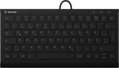 Tastierë KeySonic KSK-5011ELC, QWERTZ, LED, USB, e zezë