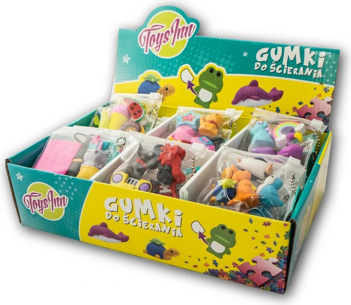 Set goma për fshirje Stnux STN-06, 24 sete, forma të ndryshme, shumëngjyrëshe