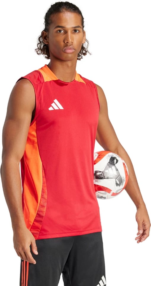 Maicë pa menge për meshkuj adidas, e kuqe