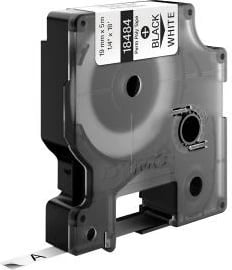 Shirit etiketimi, Dymo, 18484 (S0718220), vinyl i qëndrueshëm, sipërfaqe me shkëlqim, zi mbi të bardhë