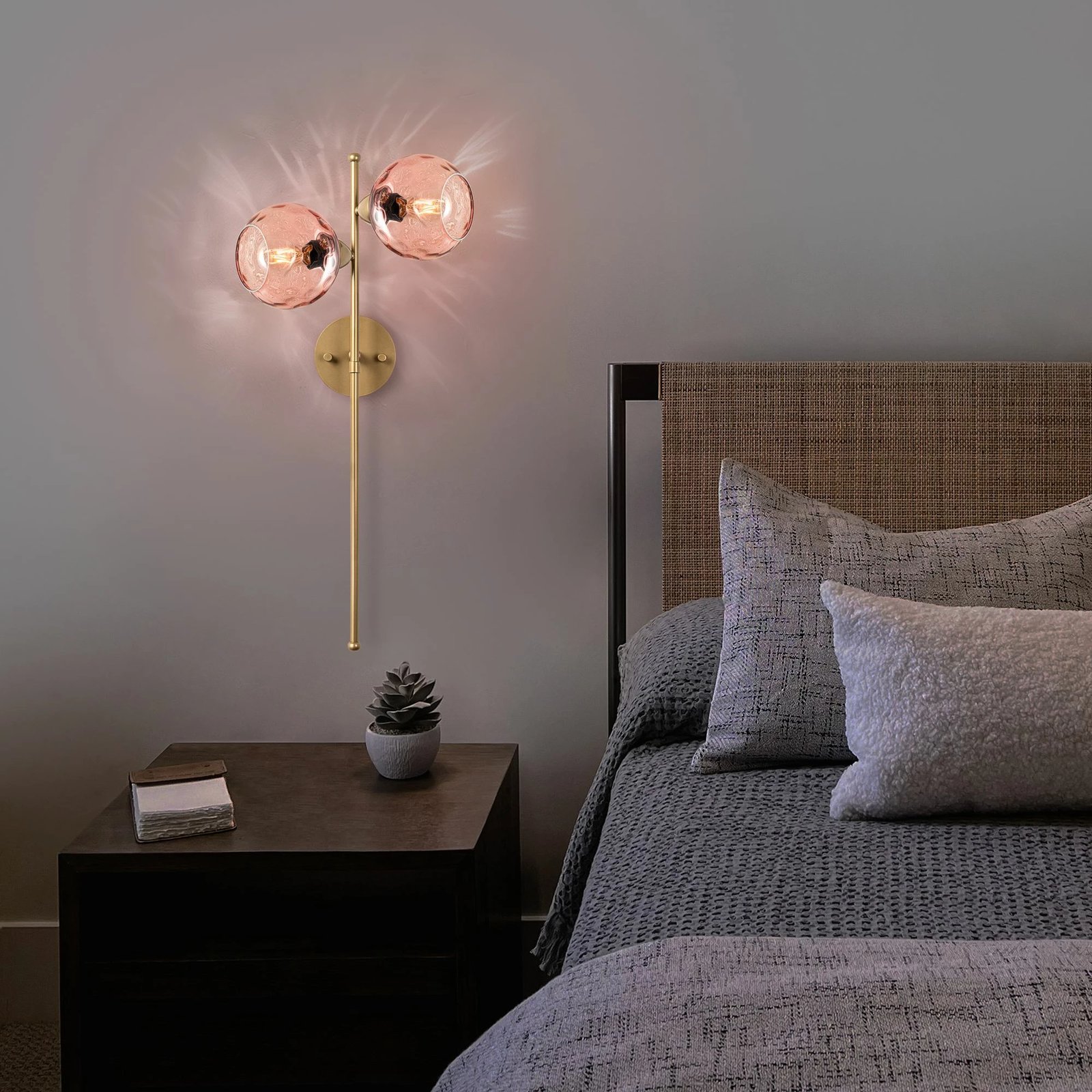 Llambë muri Opviq, Benek - 15 - 14423, rozë dhe ari