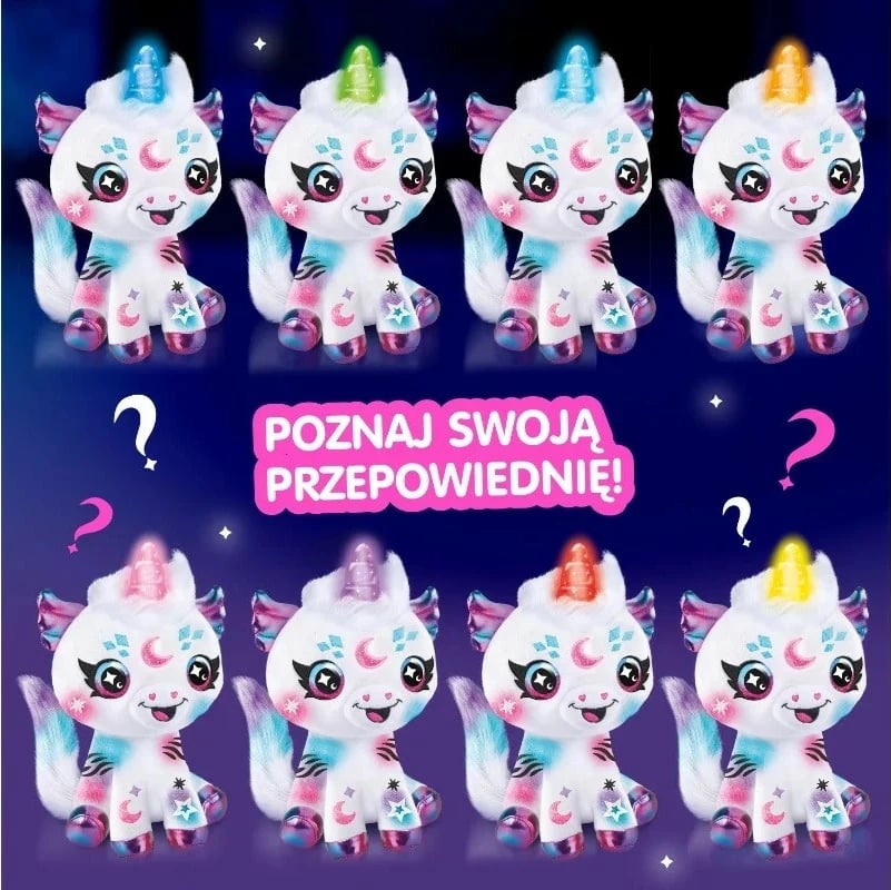 Set pelushi Epee EP60179 njëbrirësh me brirë që ndriçon, airbrush dhe markera, për fëmijë 6+, Multicolor