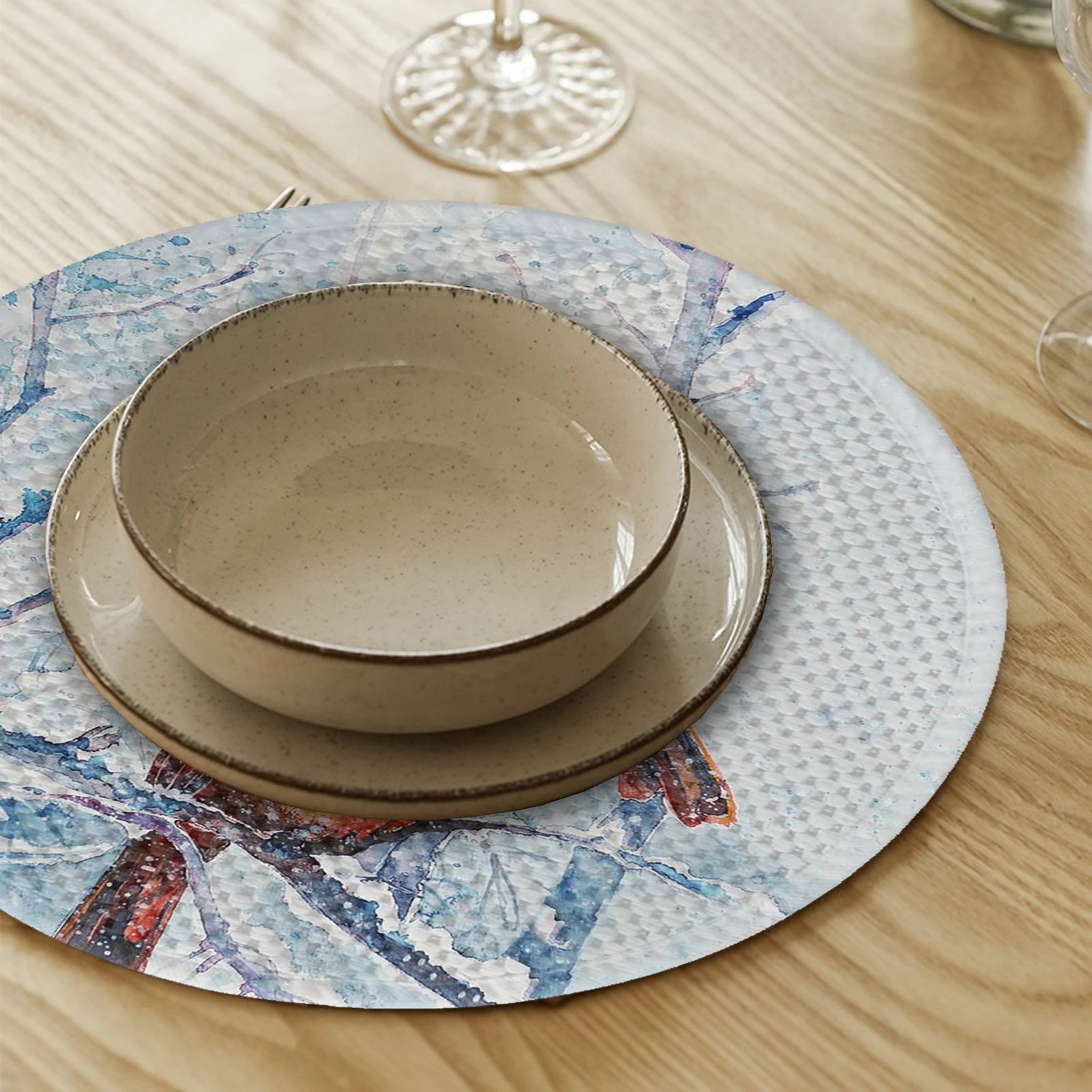 Ndarëse tavoline Hermia Concept, shumëngjyrëshe, 4 copë, 37cm