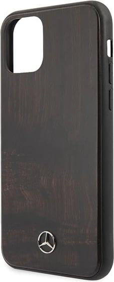 Mbështjellës Mercedes Wood Line Rosewood për iPhone 11 Pro, kafe