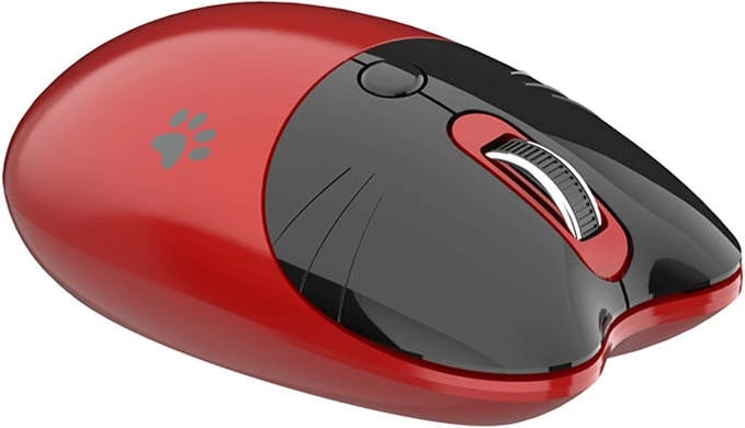 Maus wireless MOFII M3DM, 1600 DPI, 4 butona, Bluetooth/2.4G, Kuq e zi