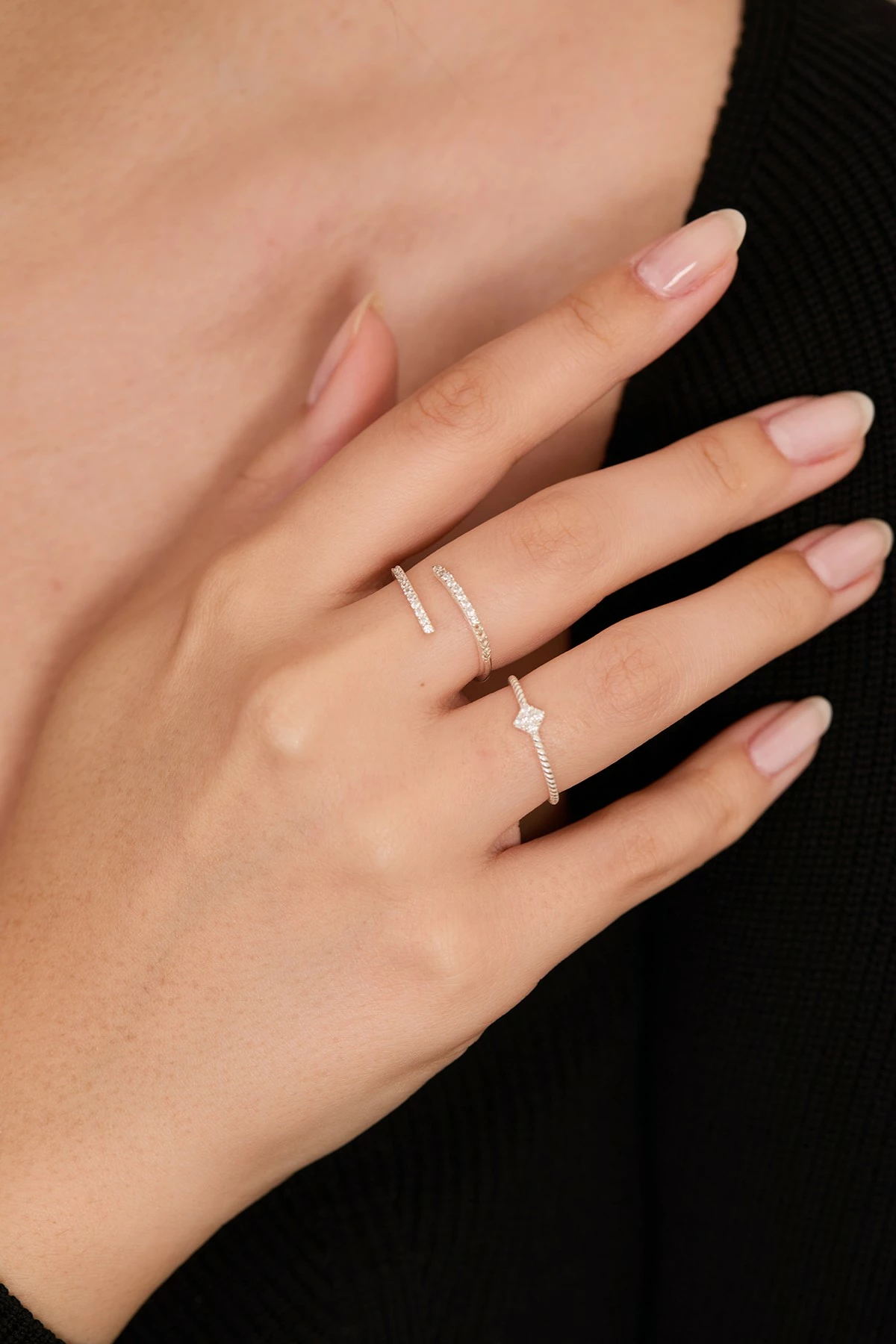 Unazë argjendi Elika Silver, FASET85018