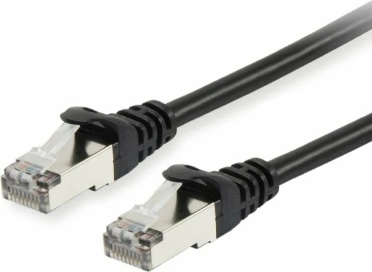 Kabllo rrjeti Cat6 Equip 0.15m, S/FTP, RJ-45, e zezë
