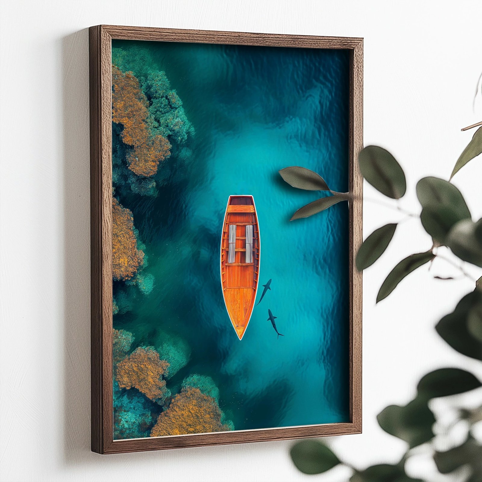 Pikturë dekorative me kornizë MDF, shumëngjyrëshe, Wallity, TUN080-L