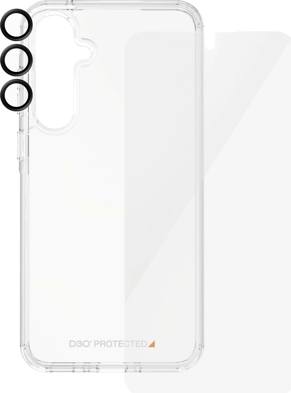 Mbështjellës PanzerGlass 3-in-1 për Samsung Galaxy A35 5G, transparent