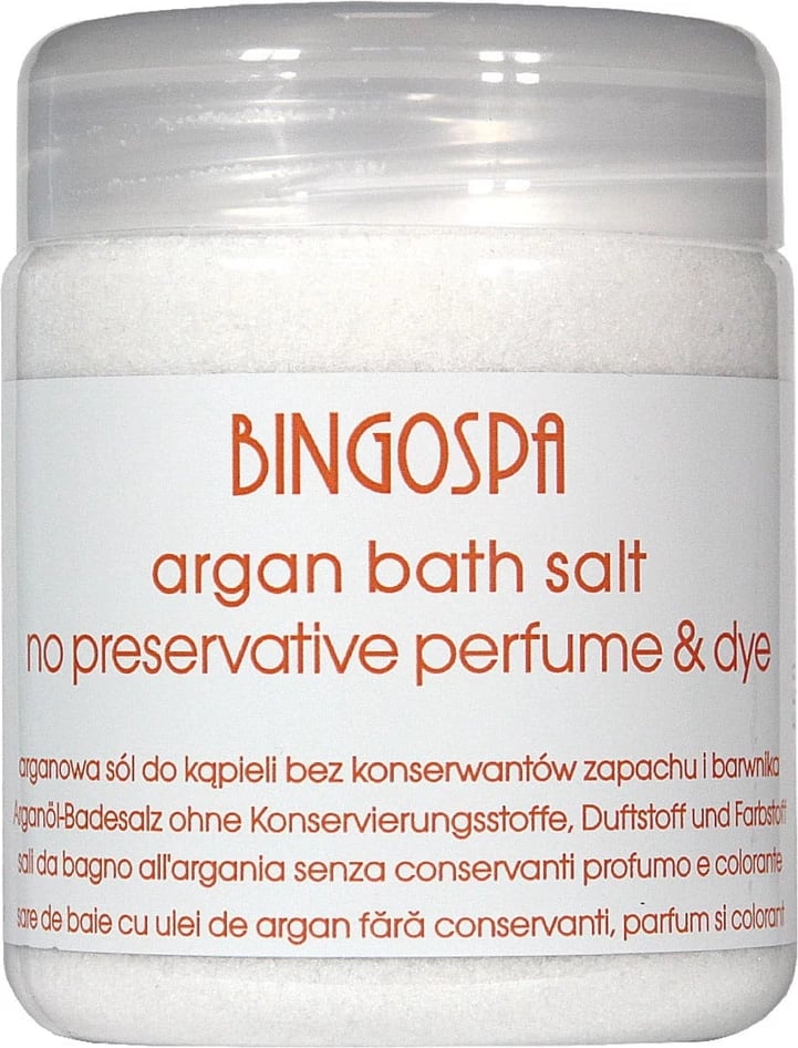 Kripë për banjë BingoSpa Argan për femra, 550g