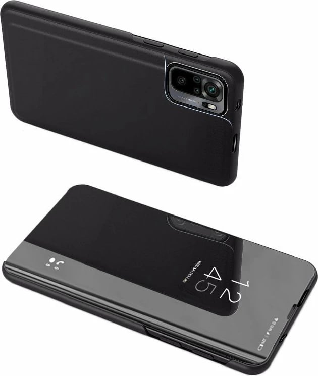 Mbështjellës Hurtel Clear View Case për Xiaomi 13, me flap, i zi
