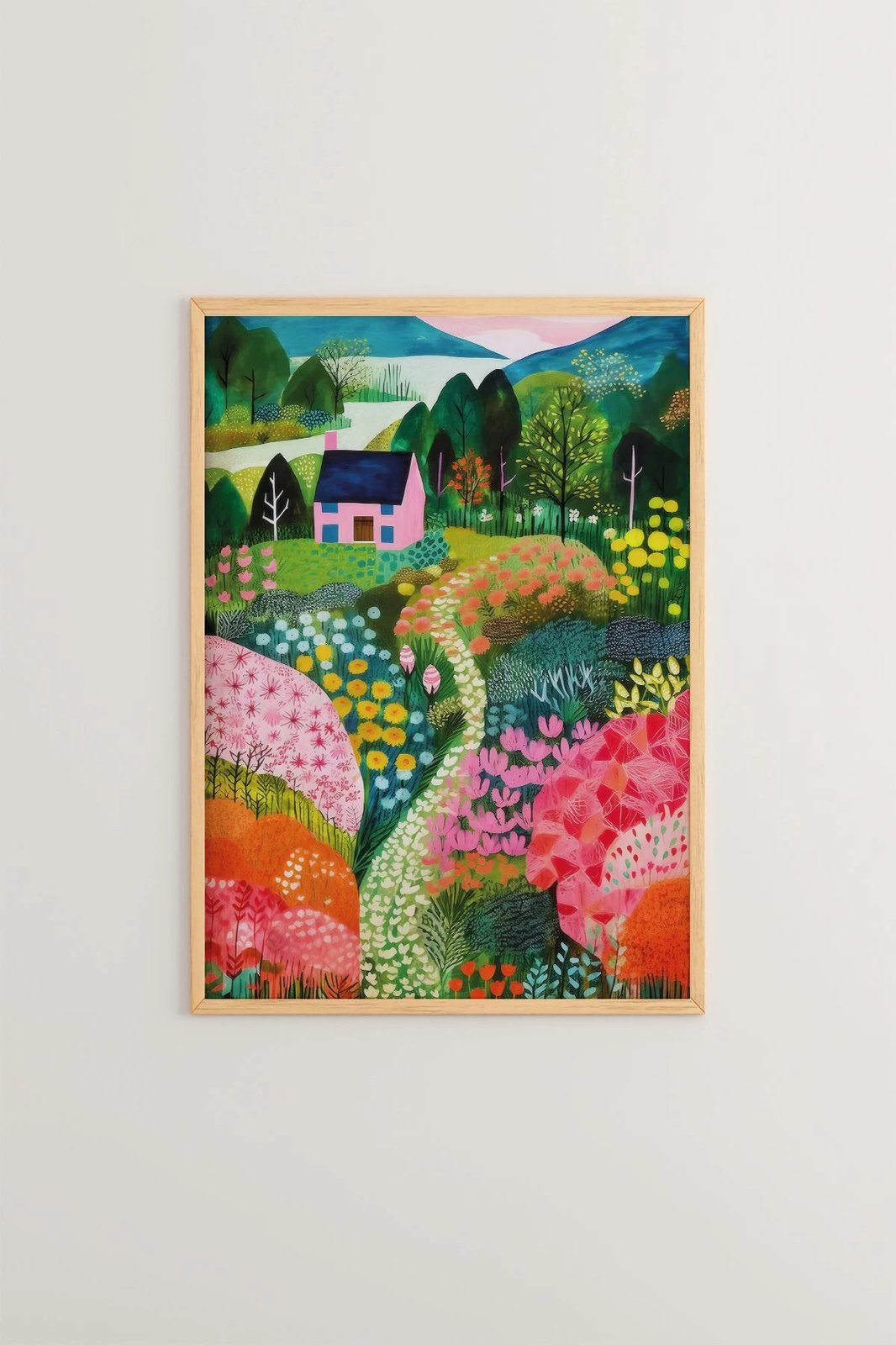 Pikturë dekorative me kornizë, Wallity, Artsrmdl3, shumëngjyrëshe, 33x48cm