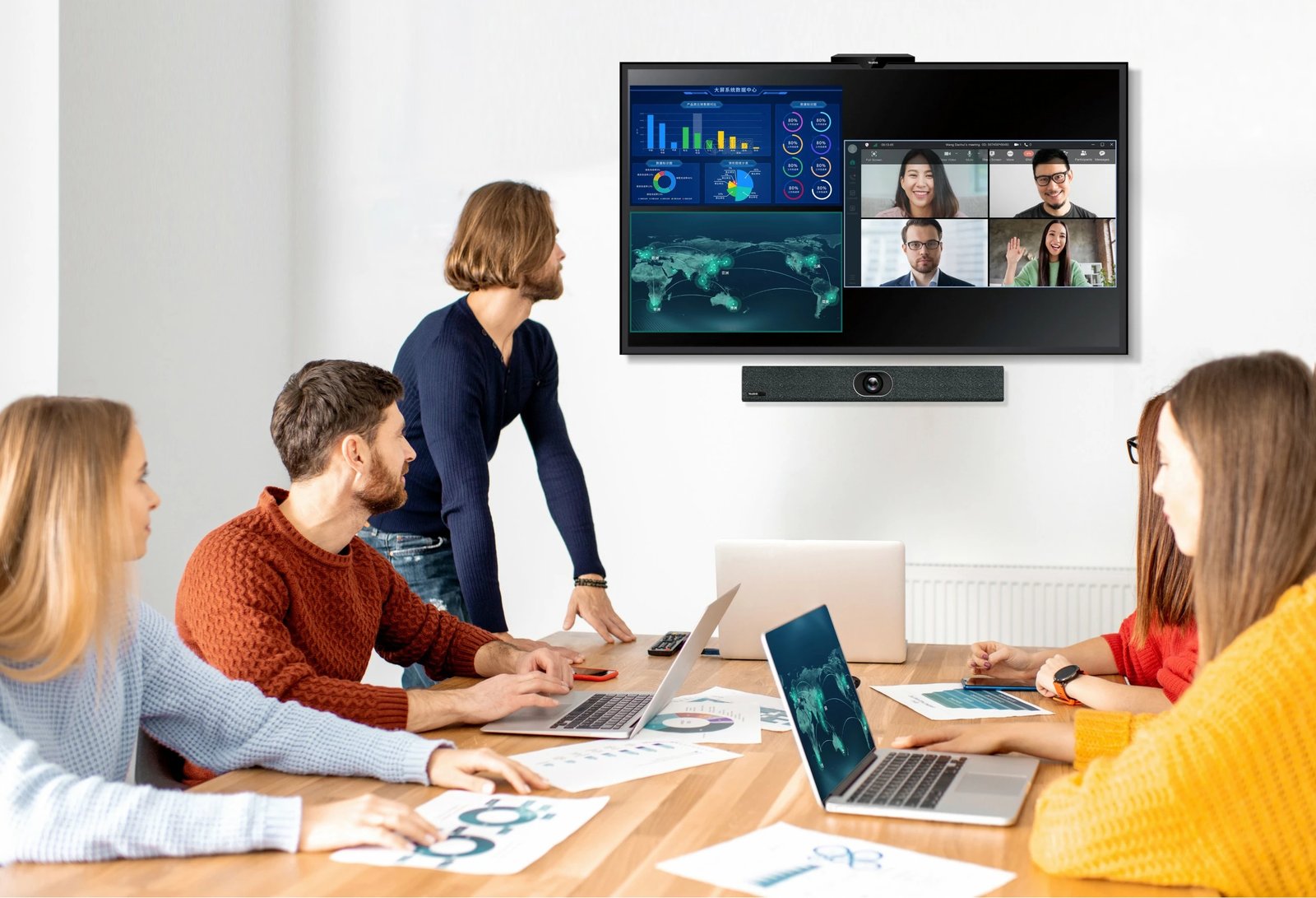 Sistem prezantimi pa tela Yealink RoomCast, Desktop, 4K, i zi
