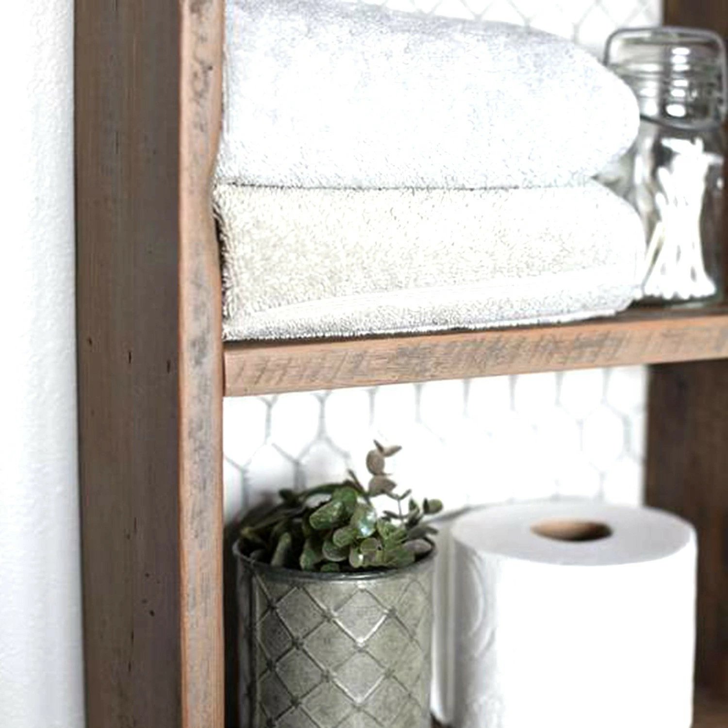 Raf muri Skye Decor, ngjyrë arre, 30x60x9cm