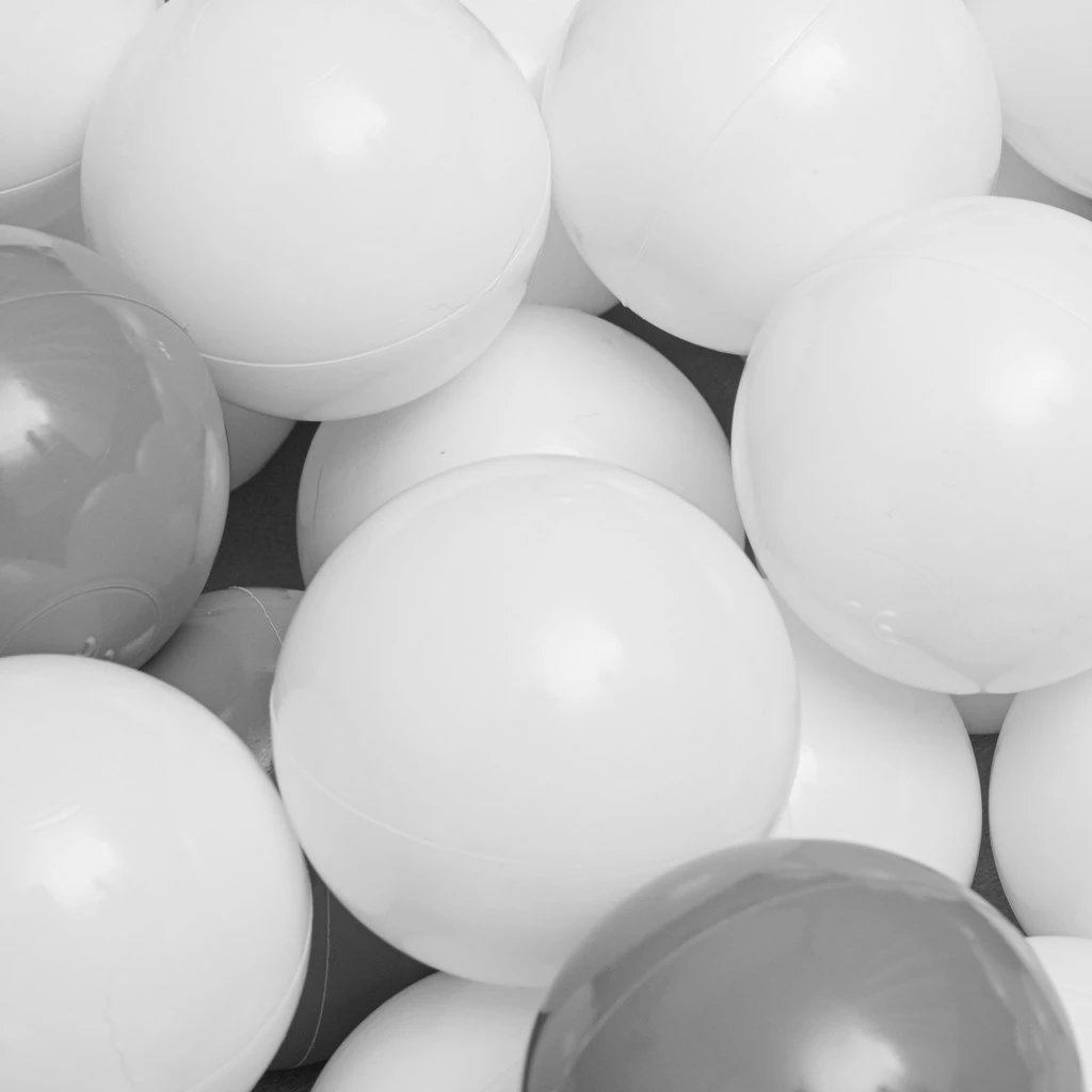 Pishinë e thatë me topa, New Baby, 83×83×30 cm, shkumë poliuretani, 2.2 kg, blu, set 150 topa