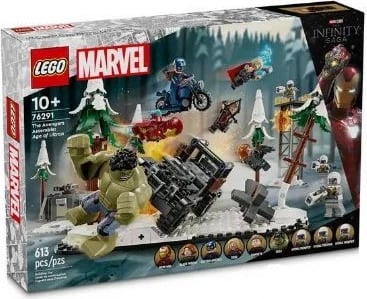 Set LEGO Marvel Avengers 76291, 613 pjesë, për fëmijë 10+, me minifigura Hulk, Iron Man, Thor, Black Widow, Captain America, Hawkeye, ushtarë Hydra