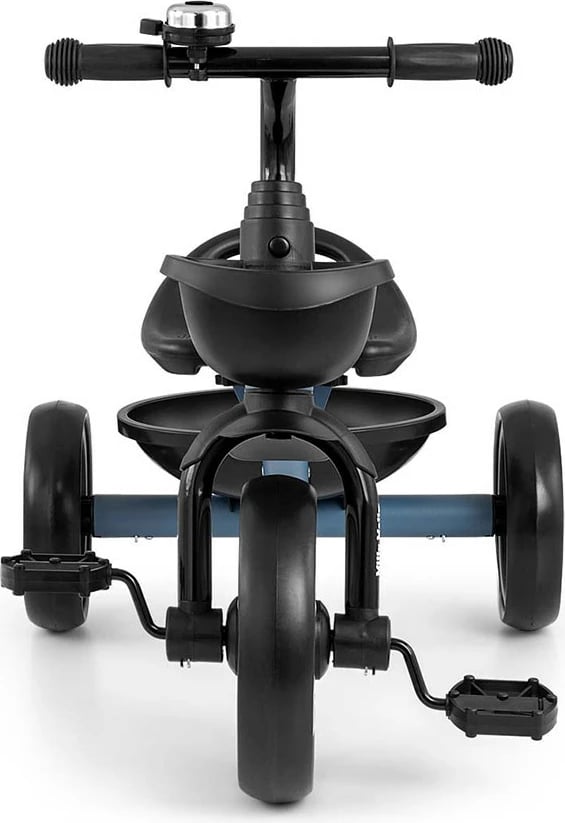 Tricikël fëmijësh, Milly Mally, Bobby, kornizë çeliku, rrota EVA, kambëza të heqshme, 24M+, blu