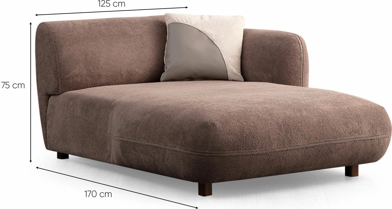 Këndare Pavia, krem dhe kafe, Atelier del Sofa