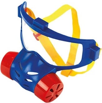 Maskë zjarrfikësi për lojë, Klein, 8930, plastike, për fëmijë 3+, Blu/Kuqe/Verdhë