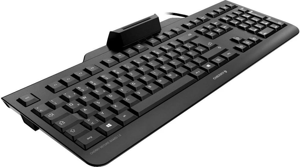 Tastierë Cherry SECURE BOARD 1.0, Wired, USB, QWERTY, e zezë