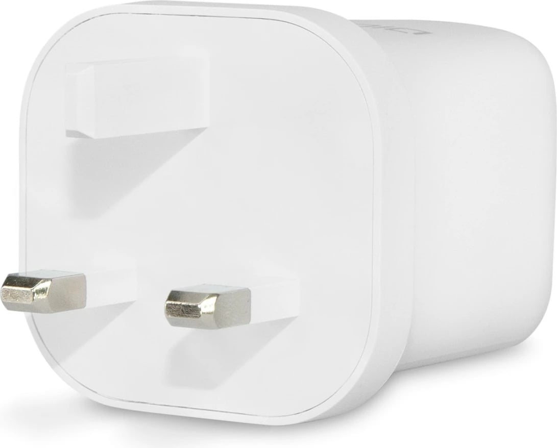 Karikues murit DICOTA Compact 3-Port GaN 65W, UK, i bardhë
