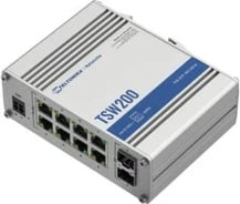 Switch Teltonika TSW200, 8x PoE+ (240W), 2x SFP, Alumini