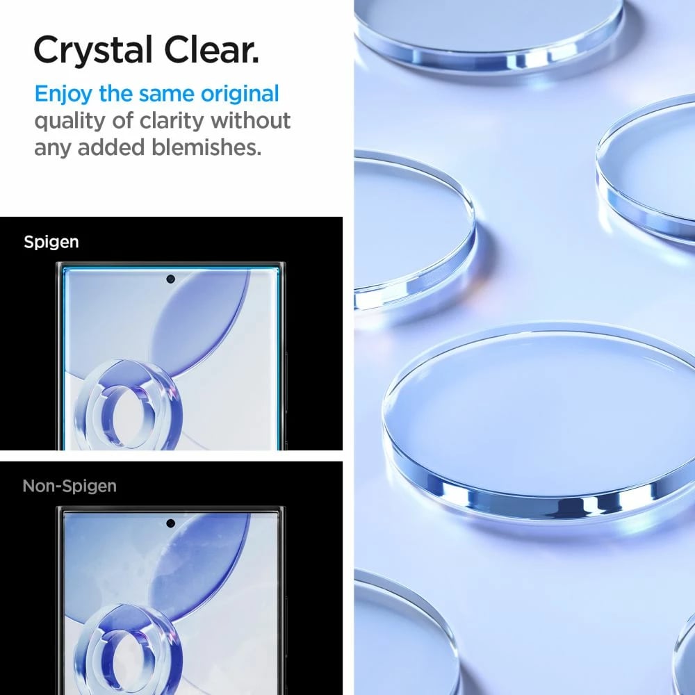 Mbrojtës ekrani xham i temperuar Spigen Glas.tR EZ Fit për Samsung Galaxy S24 Ultra, 2 copë