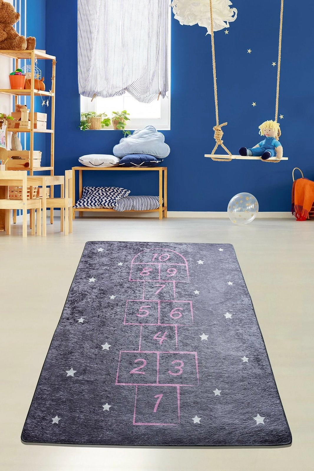 Qilim Conceptum Hypnose, hopscotch, gri, 100x160cm