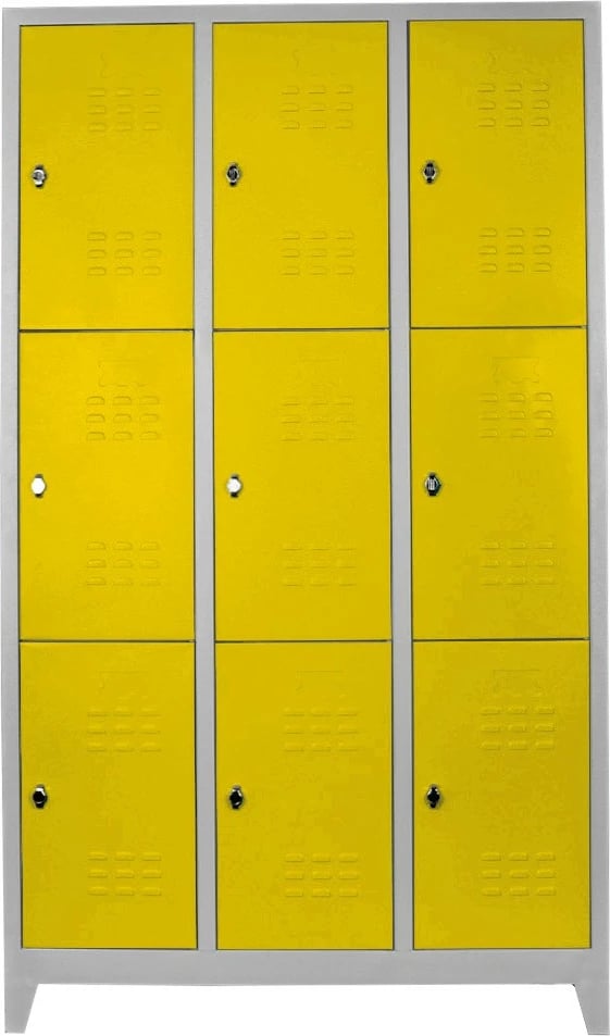 Dollap me rafte për ruajtje, ngjyrë gri dhe e verdhë, Skye Decor, Js1015Sa