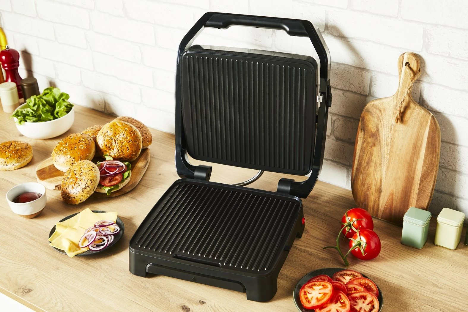 Grill elektrik Tefal Inicio Adjust GC272D10, çelik inoks
