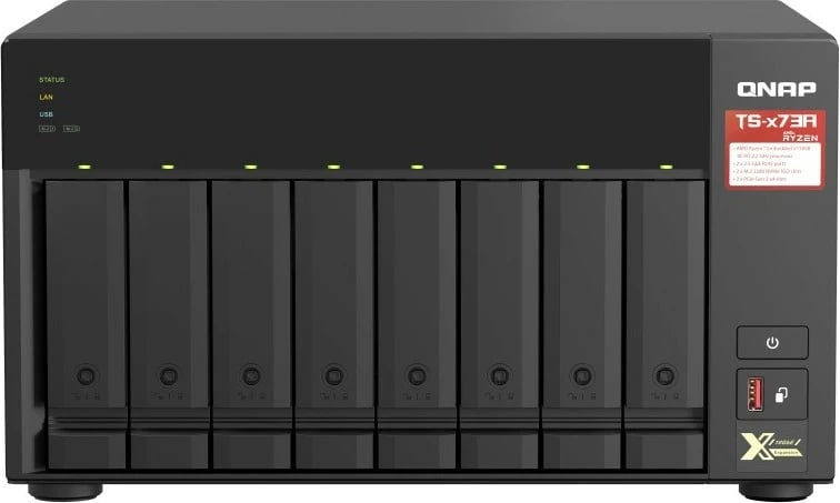 NAS server QNAP TS-873A-8G, AMD Ryzen V1500B, 8GB RAM, Tower, i zi