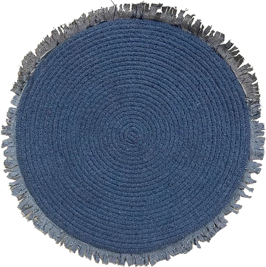 Ndamës tavoline REEF, pambuk-poliester, blu, 30x30cm