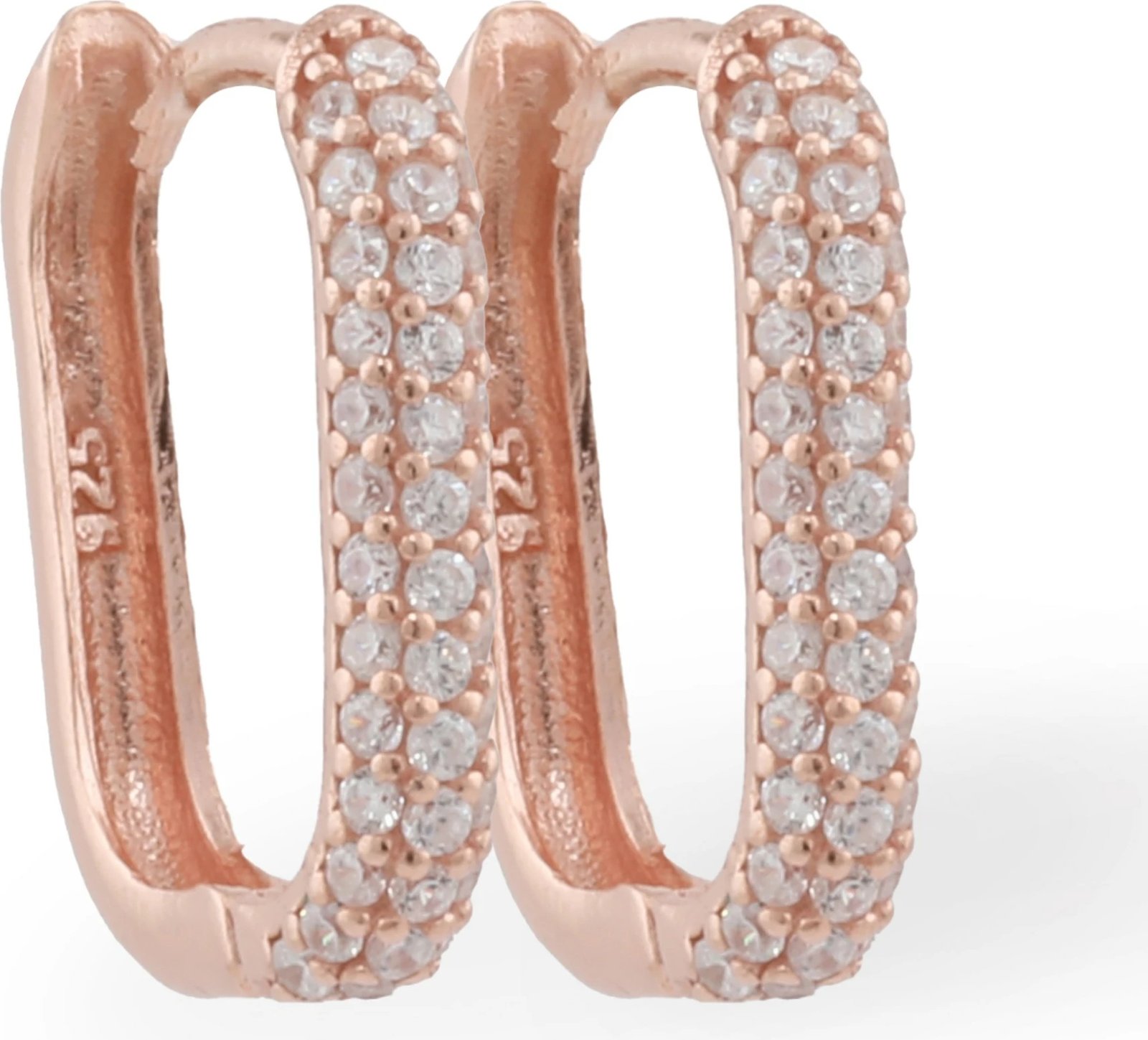 Vathë argjendi Jumeon, ngjyrë rozë-gold, 10892ROS