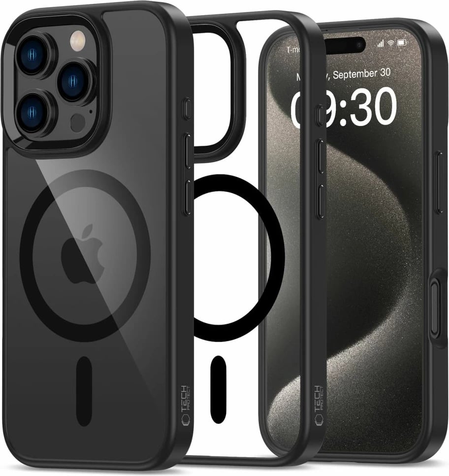 Mbështjellës Tech-Protect MagMat MagSafe për iPhone 16 Pro, Transparent