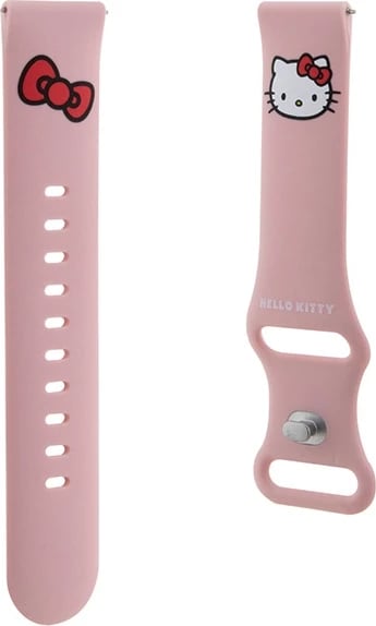 Rrip smartwatch Hello Kitty Silicone Kitty Head, 20mm, rozë