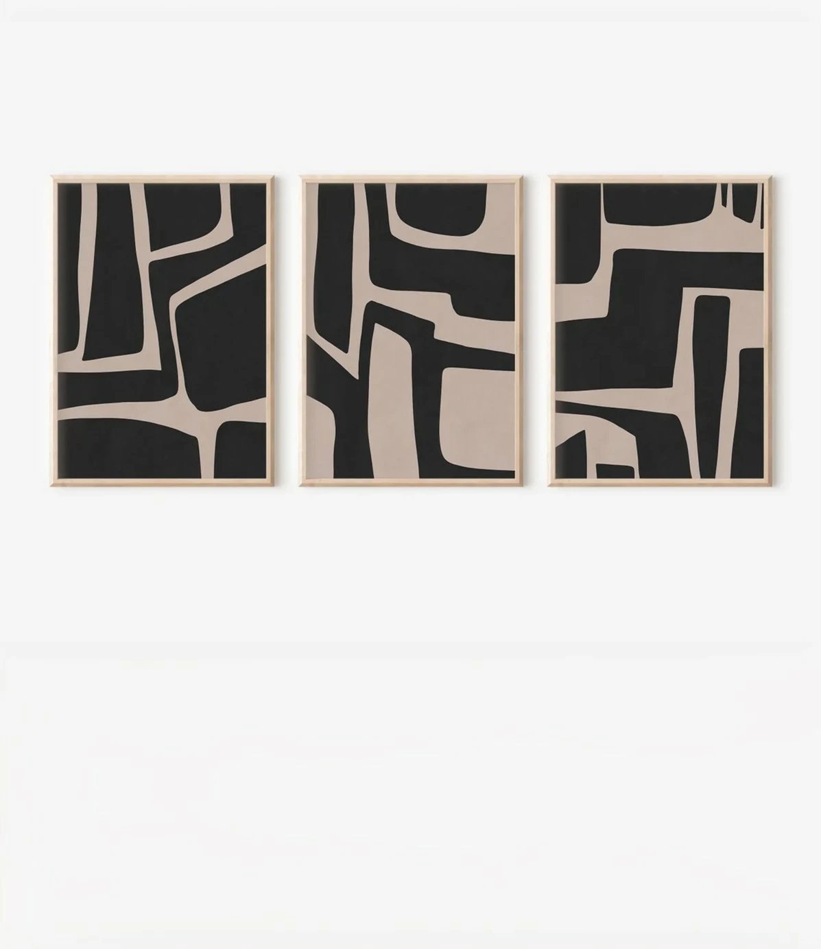 Pikturë dekorative me kornizë (3 copë), Wallity, 3Dartsohoset38