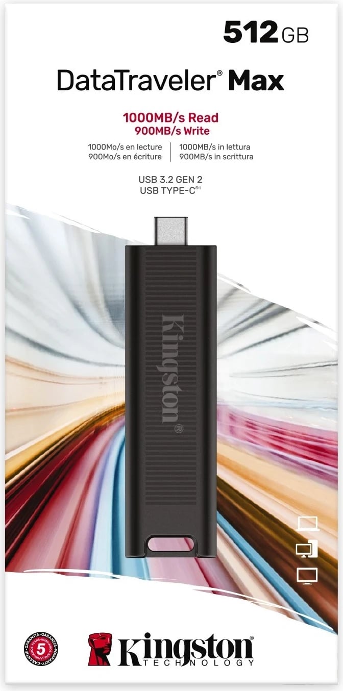 USB-C Kingston DataTraveler MAX, 512GB