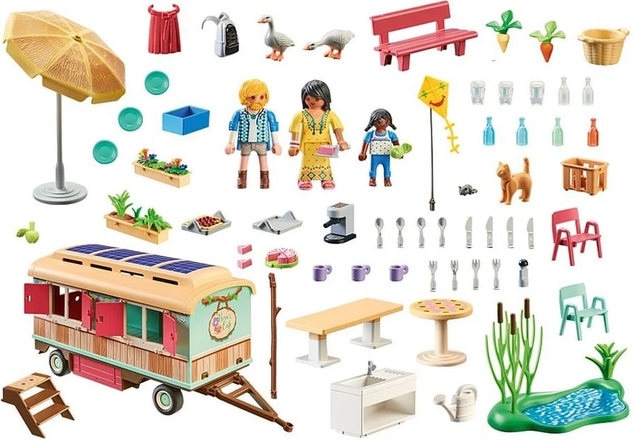 Set figurina Playmobil Country Cozy Wagon Café 71441, 145 pjesë