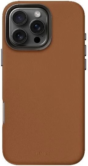 Mbështjellës UNIQ Lyden MagClick për iPhone 16 Pro, kafe