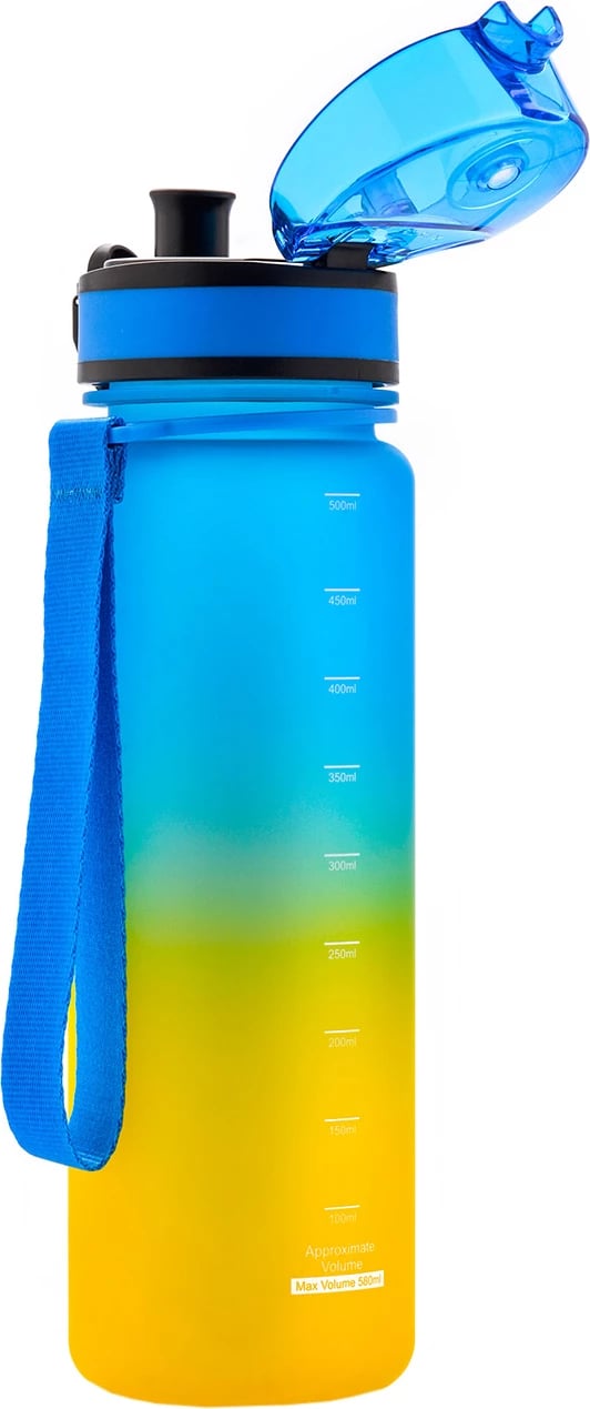 Shishe sportive Meteor, blu-verdhë
