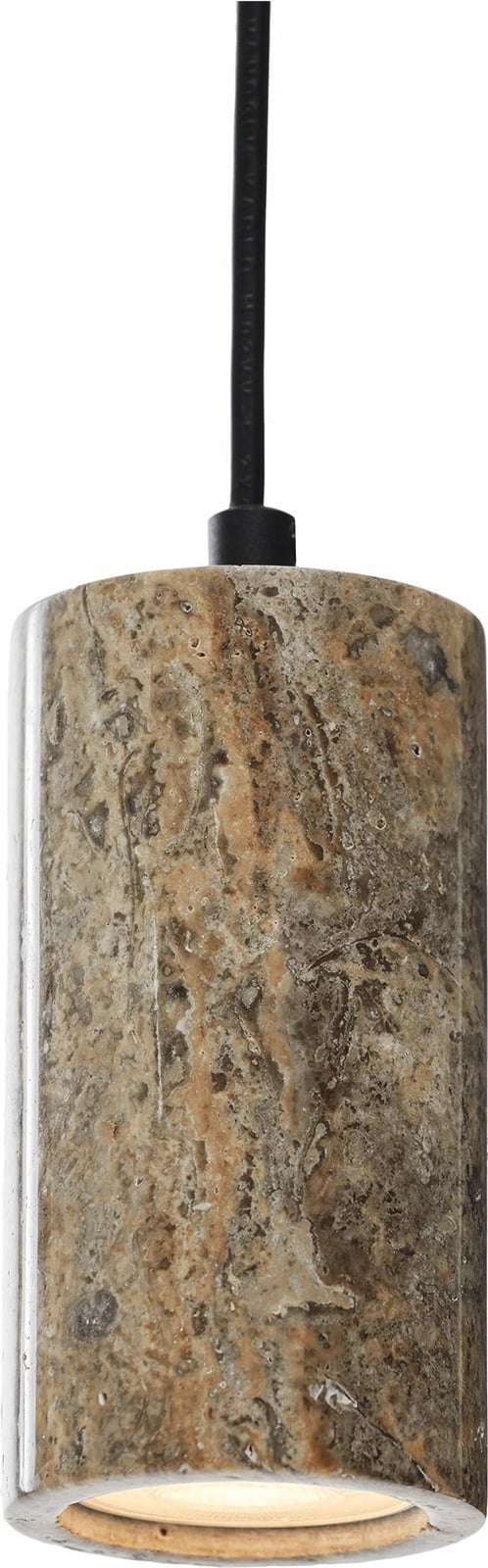 Llambë tavani Opviq, ngjyrë argjendi, travertinë