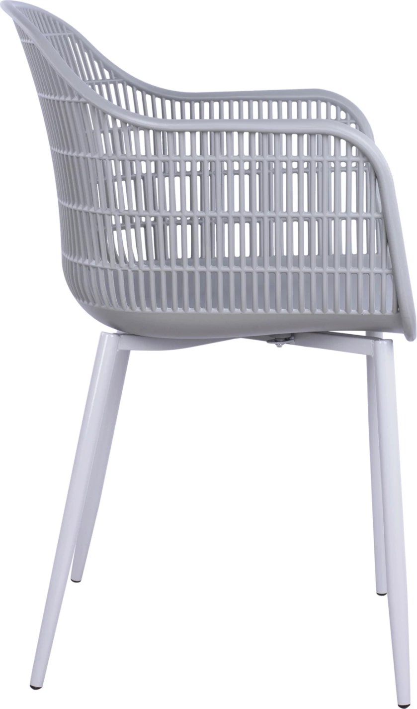 Karrige me krahë Hadi polipropileni gri 61x57x85cm FH8511.10, set prej 4 copë